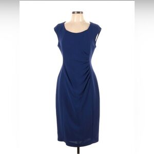 LK Bennett Women's Roxa Blue Sheath Dress Size 10